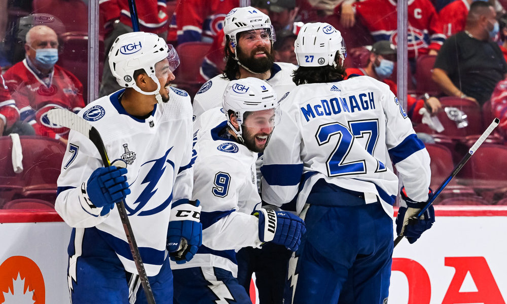 The Lightning are one win away from their second straight Stanley Cup.