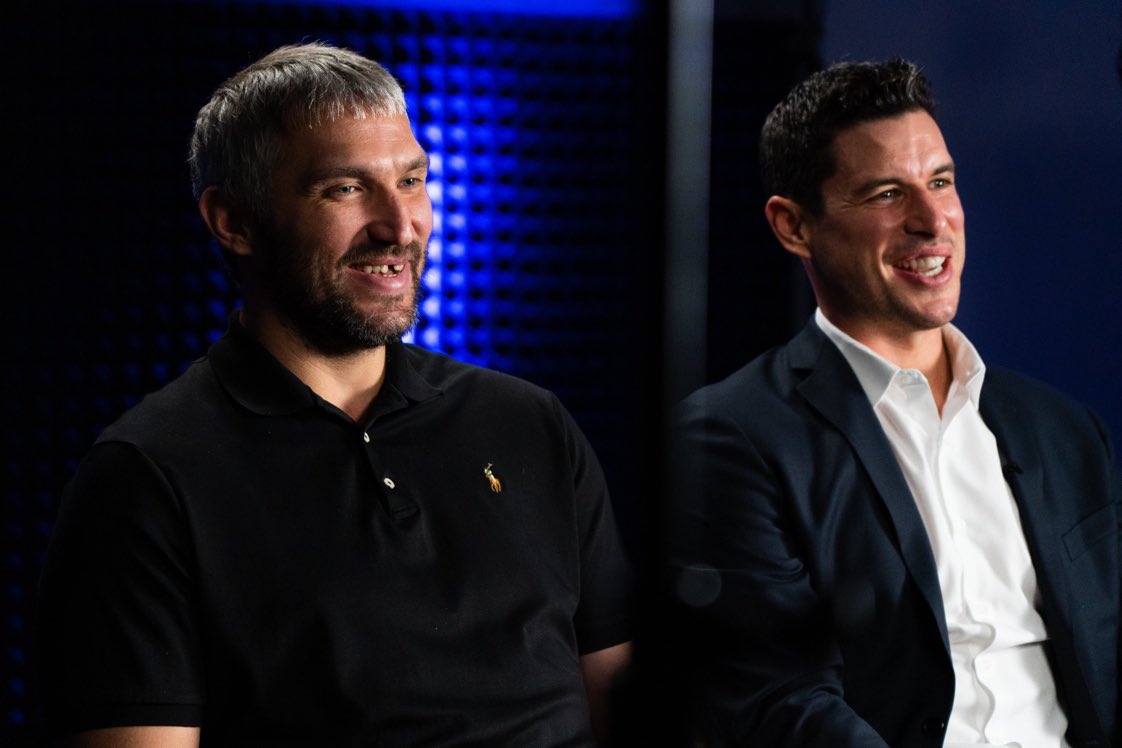 Alex Ovechkin and Sidney Crosby sat down together at the NHL Media Tour