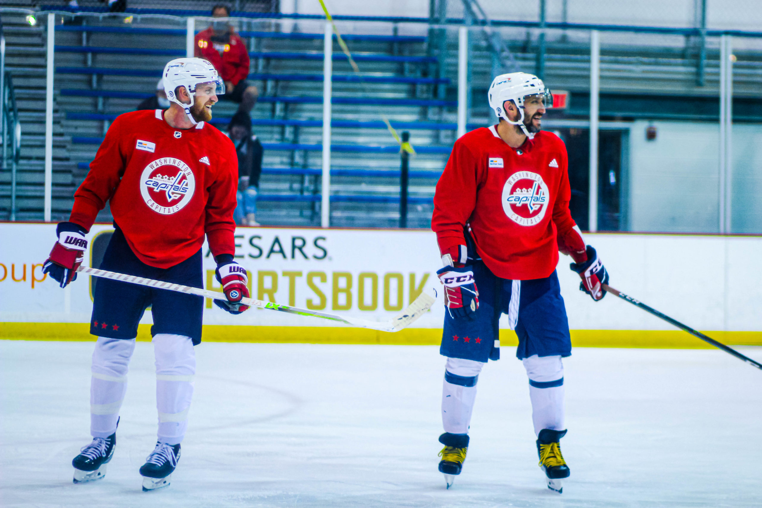 Capitals forwards Alex Ovechkin and Anthony Mantha