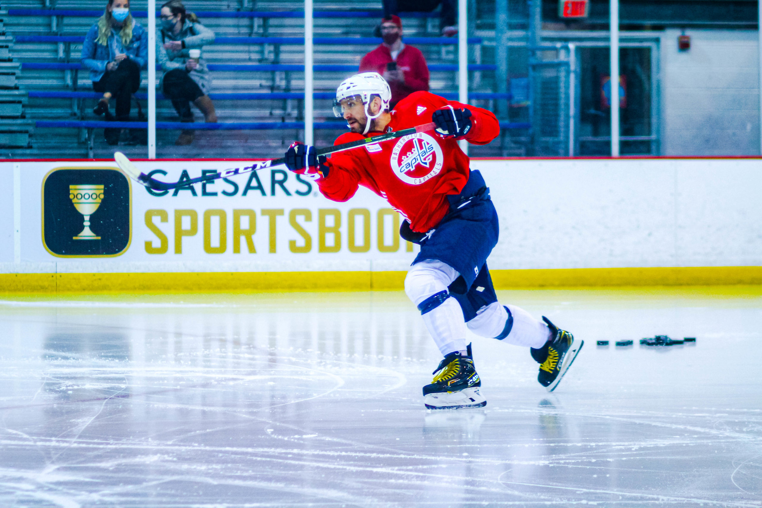 Capitals captain Alex Ovechkin has stood out at training camp.