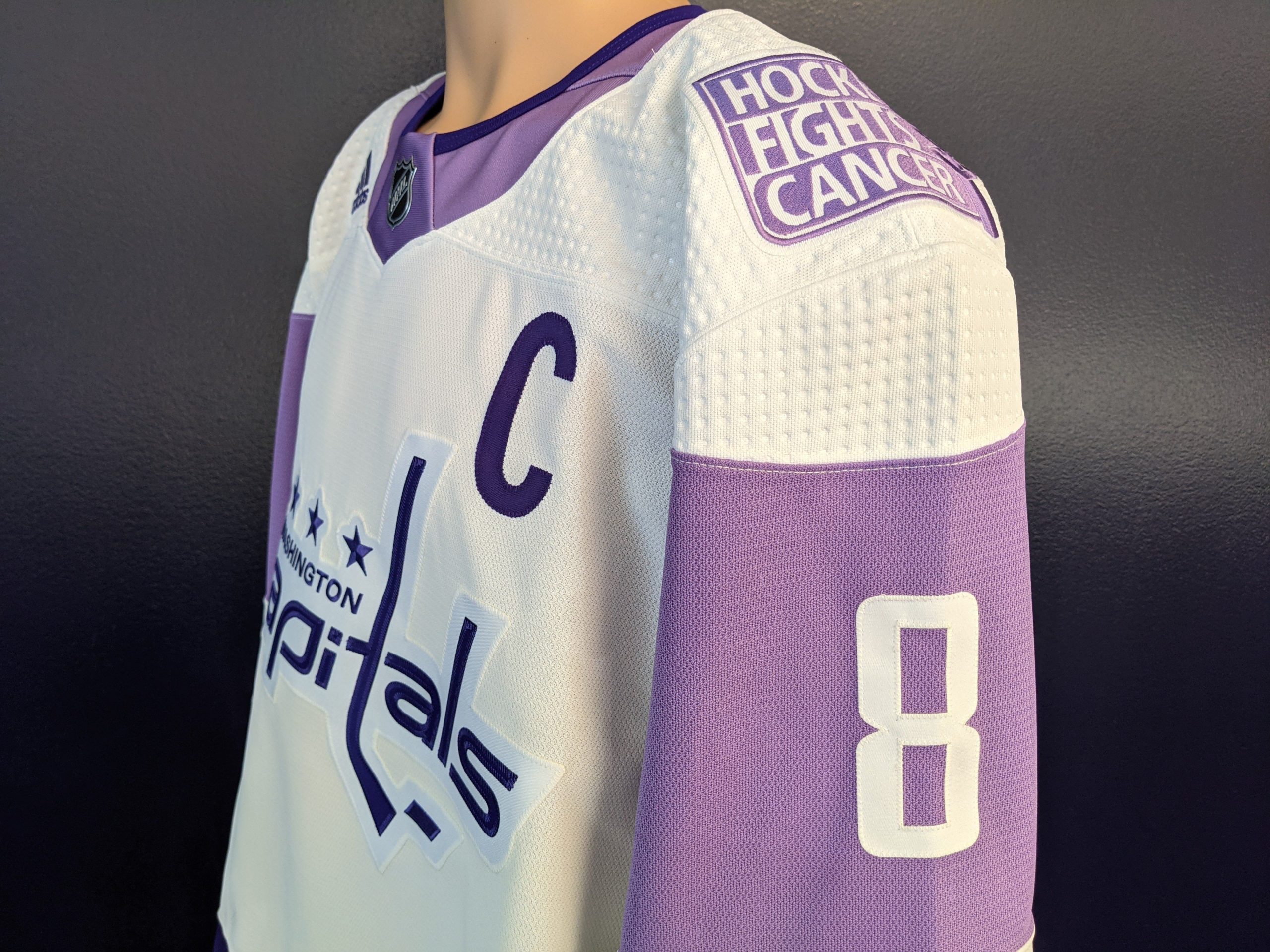 Capitals Hockey Fights Cancer jersey