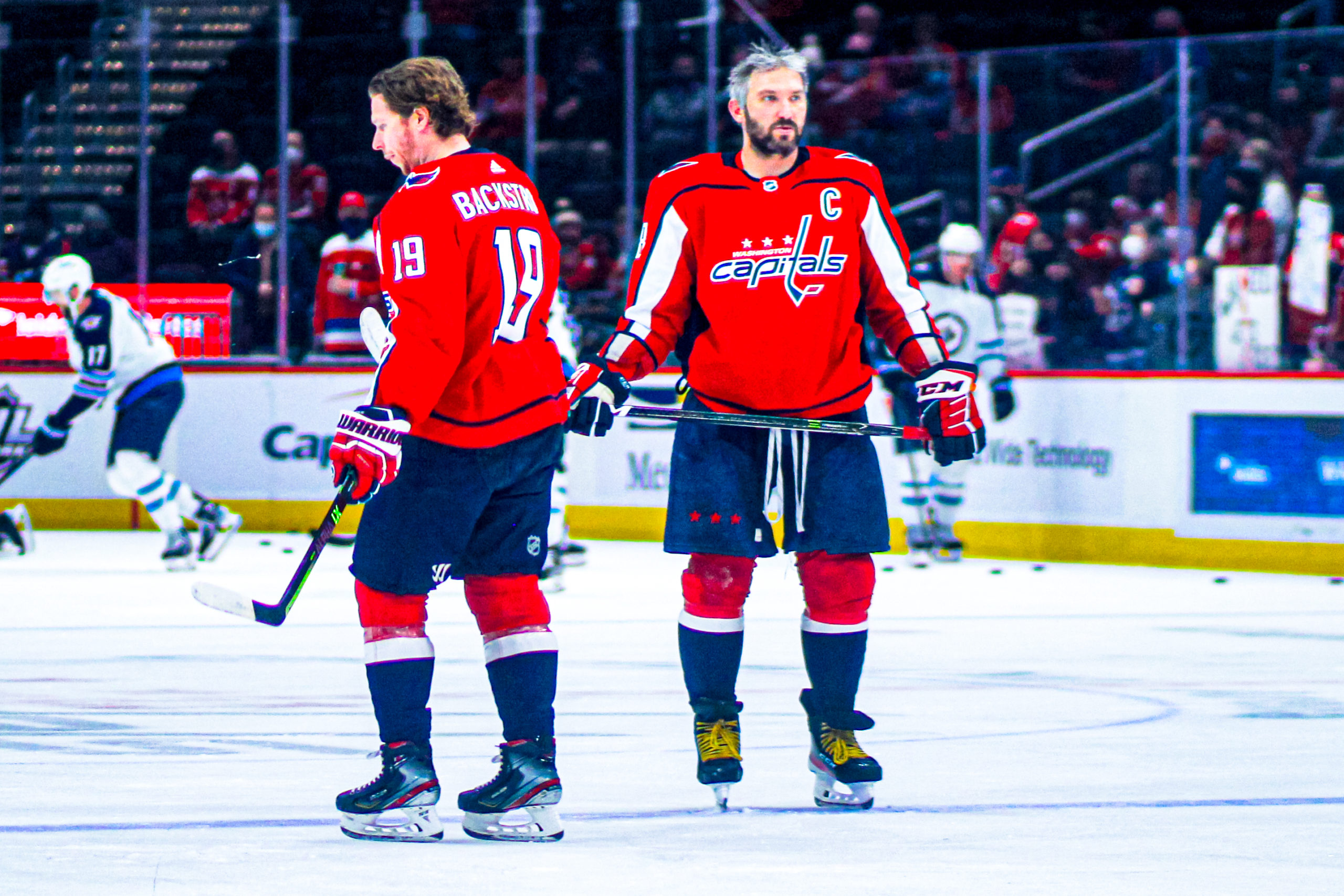 Capitals center Nicklas Backstrom and left wing Alex Ovechkin