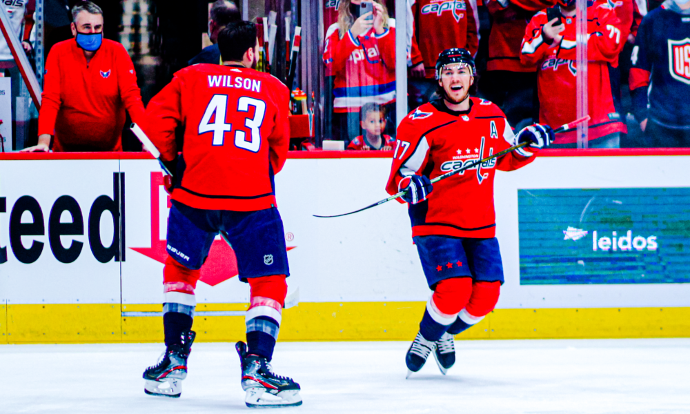 Capitals T.J. Oshie and Tom Wilson