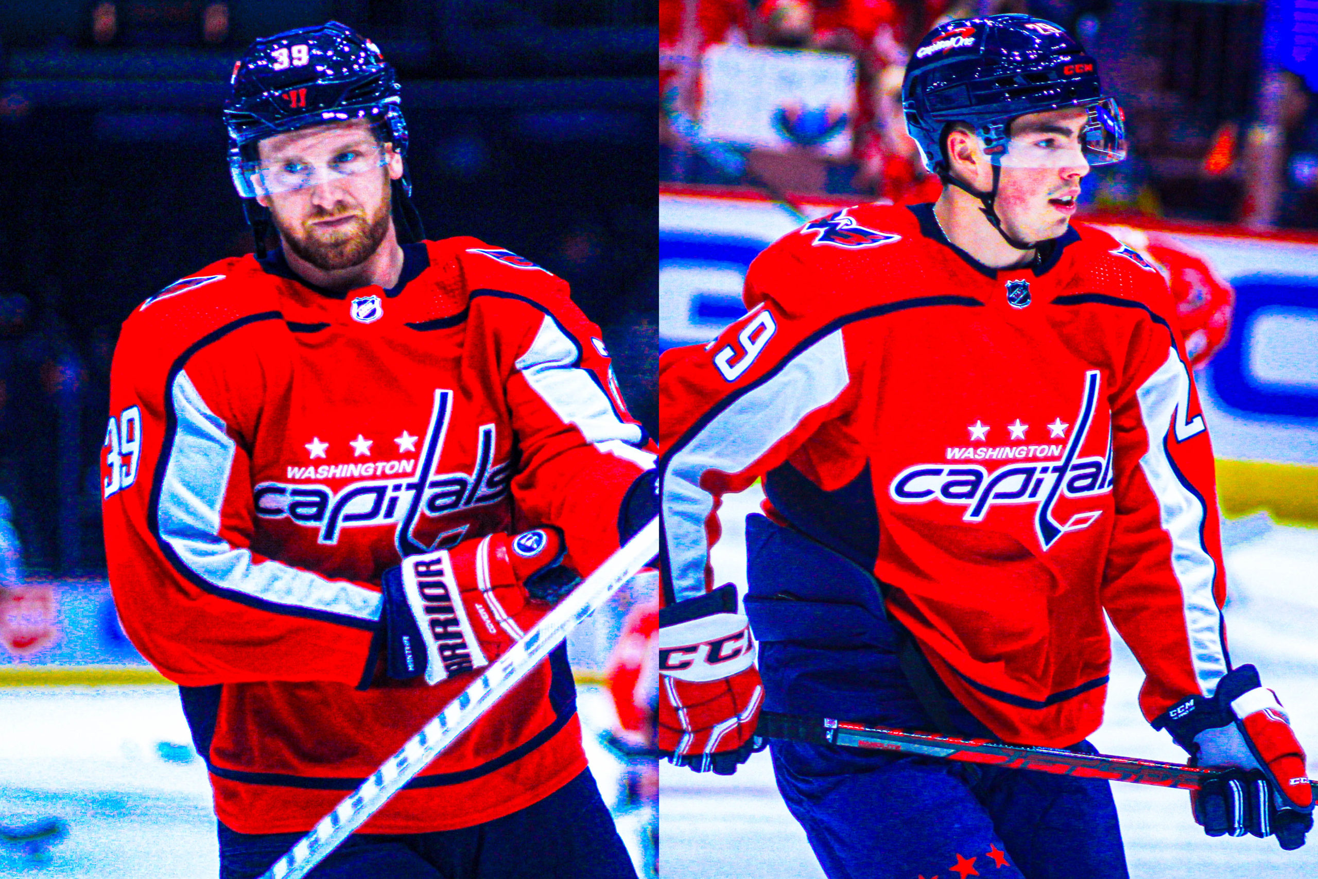 Capitals Anthony Mantha and Hendrix Lapierre