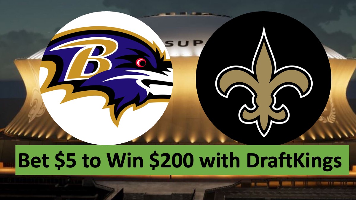 Ravens & Betting Tips for Monday Night Football; Bet $5 Get $200