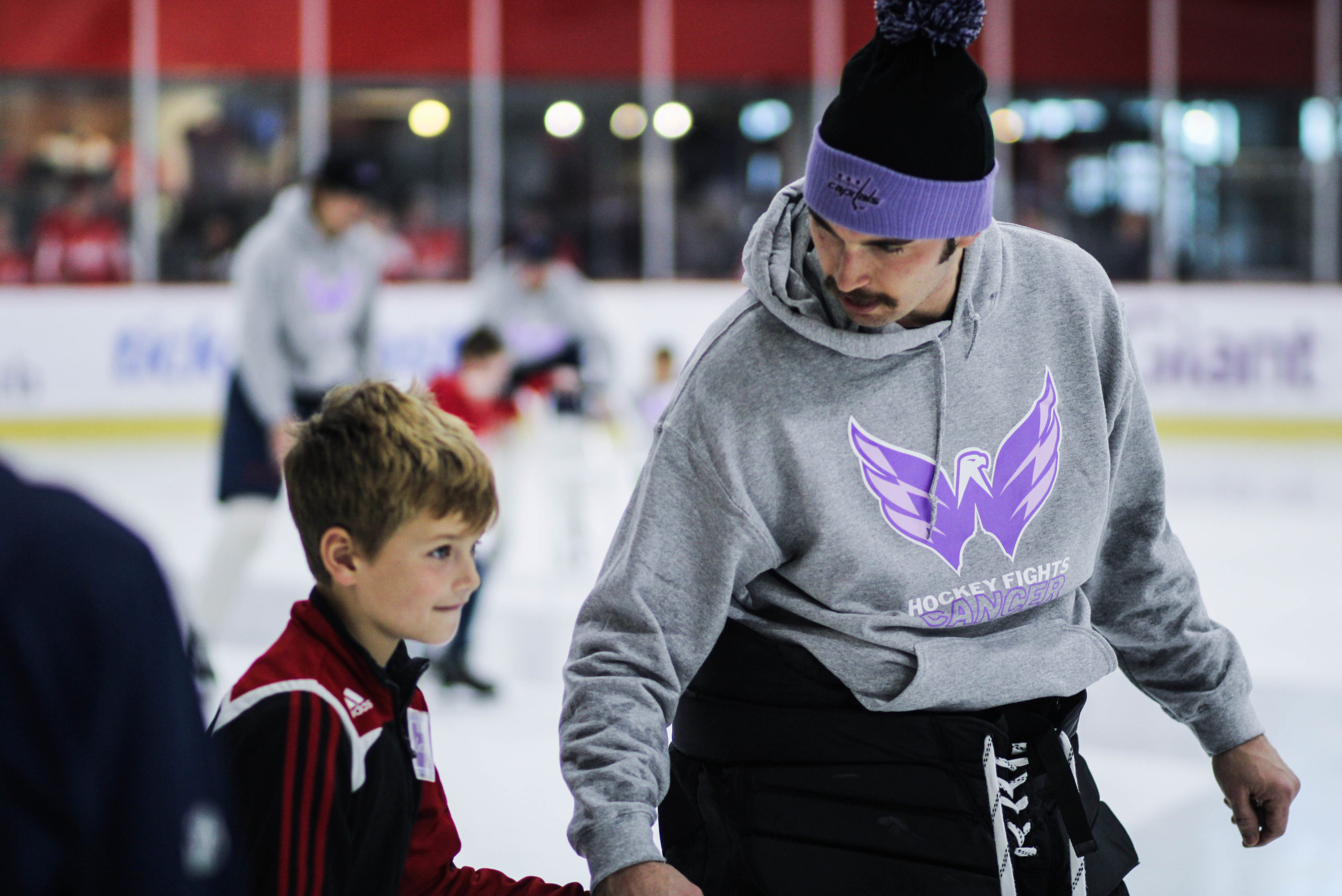 Capitals Skate With Hockey Fights Cancer Kids; Wilson & More Attend